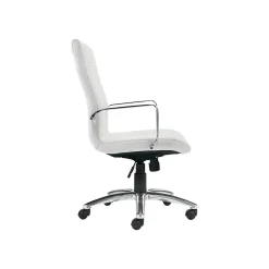 Office Chairs*Offices to go Luxhide Executive Chair, White (OTG11730BL28)