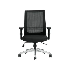 Office Chairs*Offices to go Mesh Back Patterned Fabric Task Chair, Black (OTG11325B)
