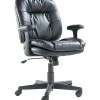 Office Chairs*OIF Bonded Leather Task Chair, Black (ST4819)