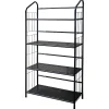 Bookcases*Ore International ® 4 Tier Metal Book Shelf, Black