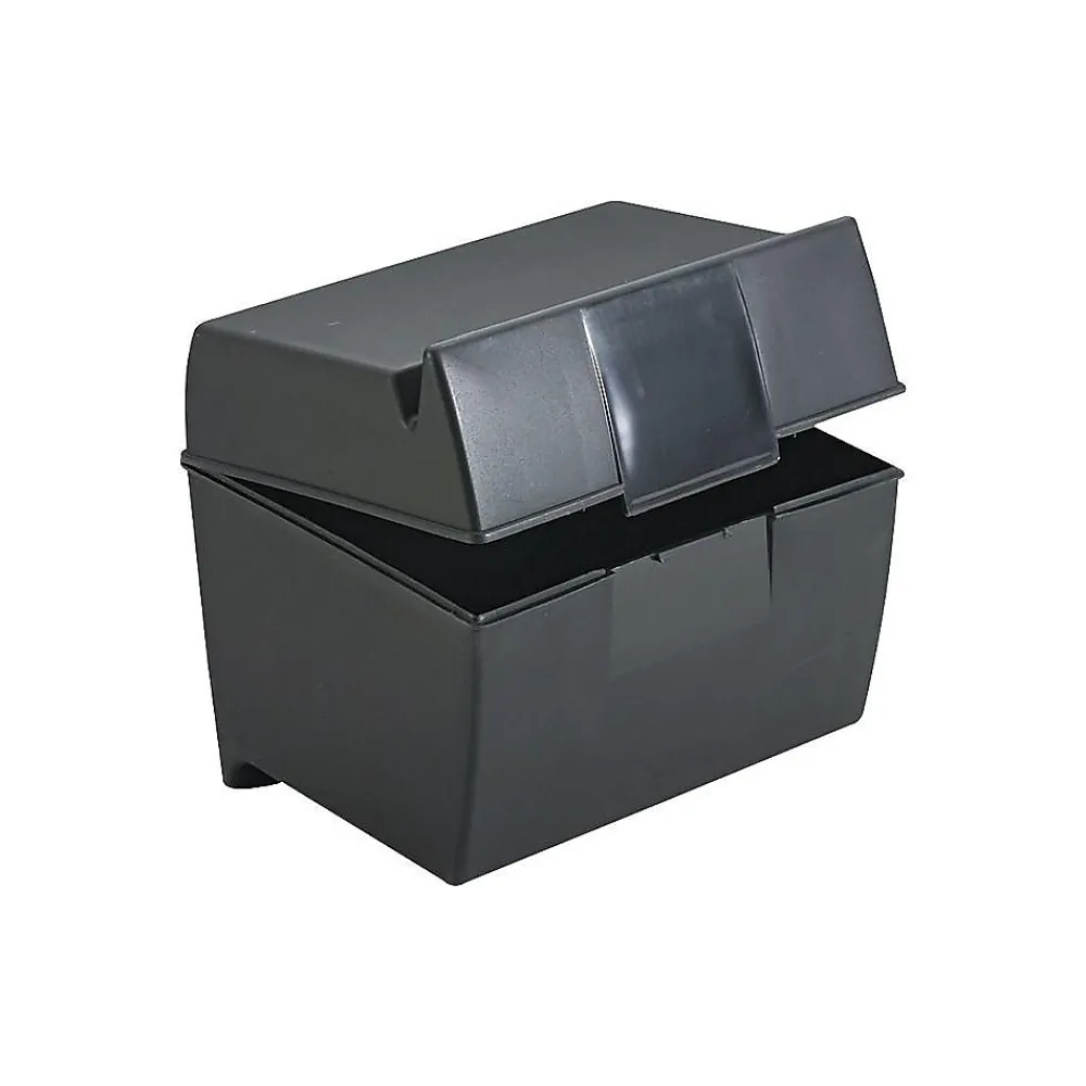 Index Cards*Oxford 4" x 6" Index Card Box, Black (OXF 01461)