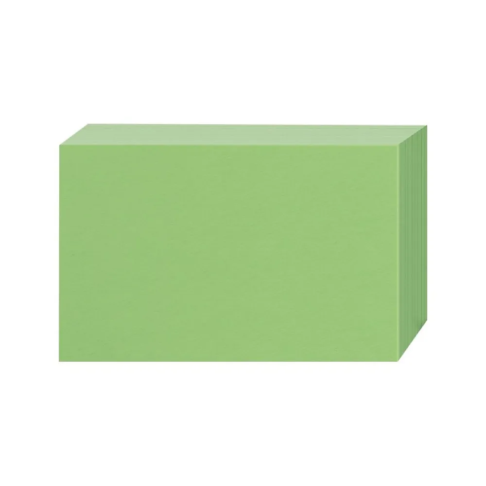 Index Cards*Oxford 3" x 5" Index Cards, Blank, Green, 100/Pack (7320GRE)