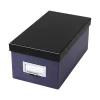 Index Cards*Oxford Index Card File Box, 1000-Card Capacity, Indigo/Black (406462)