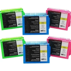 Index Cards*Oxford View Front Spiral Index Cards, 3" x 5", Pack of 6 (ESS73138-6)