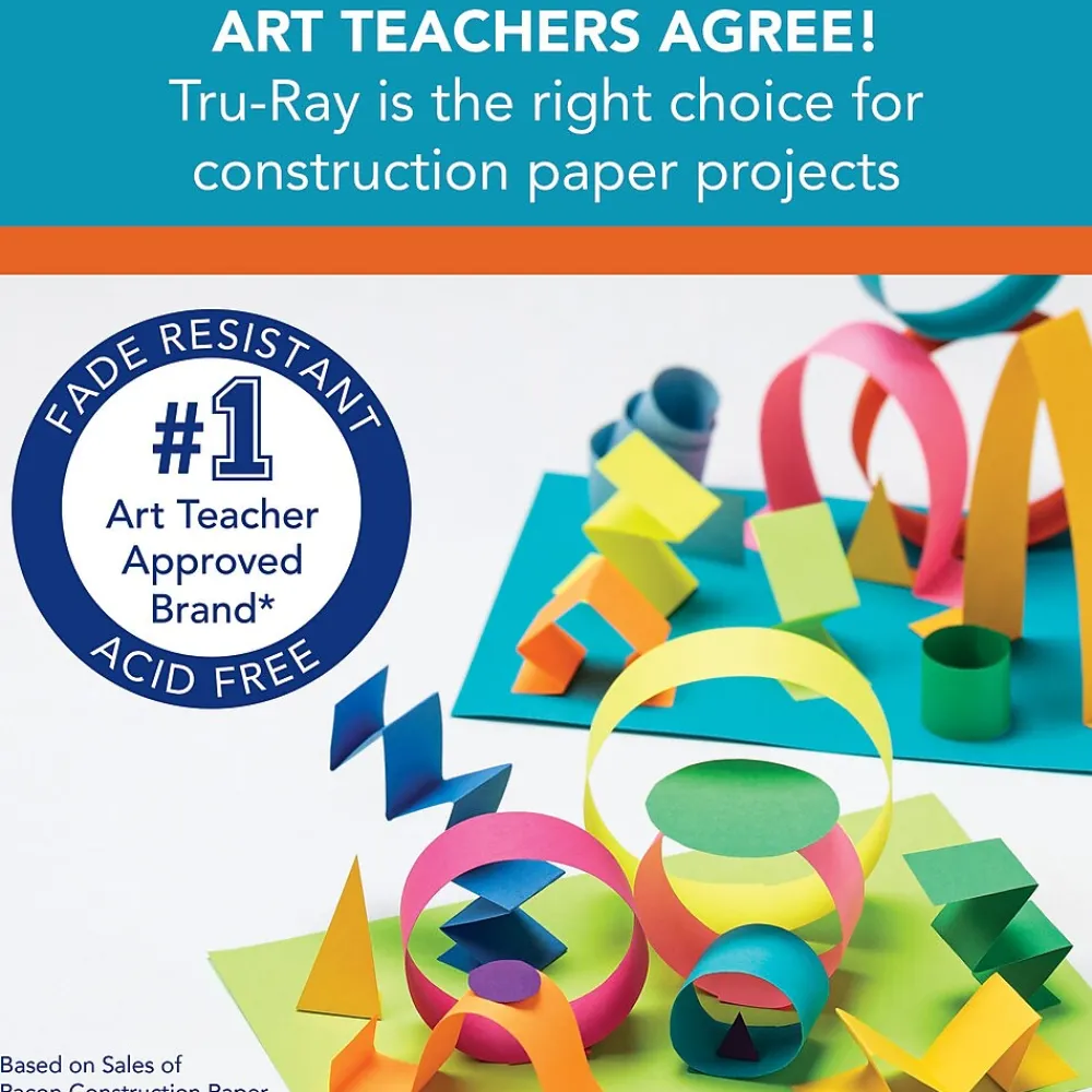 Construction Paper*Pacon Tru-Ray 9" x 12" Construction Paper, Gold, 50 Sheets/Pack, 6/Pack (PAC102997)