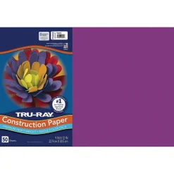 Construction Paper*Tru-Ray Pacon® Construction Paper; 12" x 18", Magenta, 50 Sheets/Pack (PAC10303)