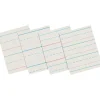 Classroom Paper*Zaner-Bloser Pacon 10-1/2" x 8", 1/2" Ruled Broken Midline Newsprint, White, 500 Sheets/Pk