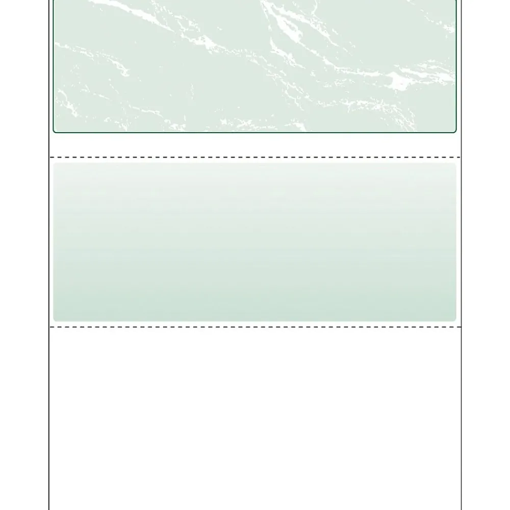 Security & Carbon*Paris DocuGard Standard 8.5" x 11" Business Security Check On Top, 24 lbs., Green, 500 Sheets/Ream, 2500/Carton (04502P)