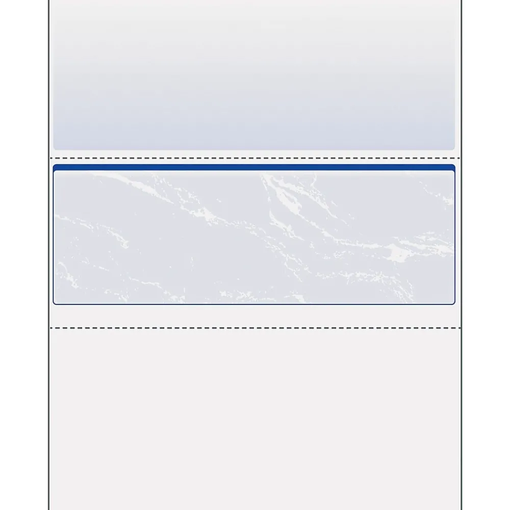 Security & Carbon*Paris DocuGard Standard 8.5" x 11" Business Security Check In Middle, 24 lbs., Blue Marble, 500 Sheets/Ream (PRB04509)