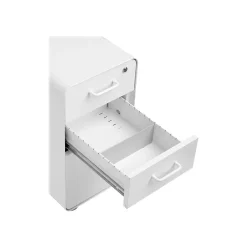 File Cabinets*Poppin The Sort-It-Out 3-Drawer Mobile Vertical File Cabinet, Letter/Legal Size, Lockable, 25