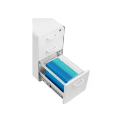 File Cabinets*Poppin The Sort-It-Out 3-Drawer Mobile Vertical File Cabinet, Letter/Legal Size, Lockable, 25