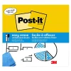 Dry Erase*Post-it Easy Erase Plastic Adhesive Dry-Erase Whiteboard, 9.1" x 9.1", 2/Pack (FWS-Sheets-2PK)