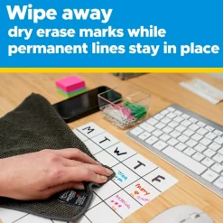 Dry Erase*Post-it Easy Erase Plastic Adhesive Dry-Erase Whiteboard, 9.1