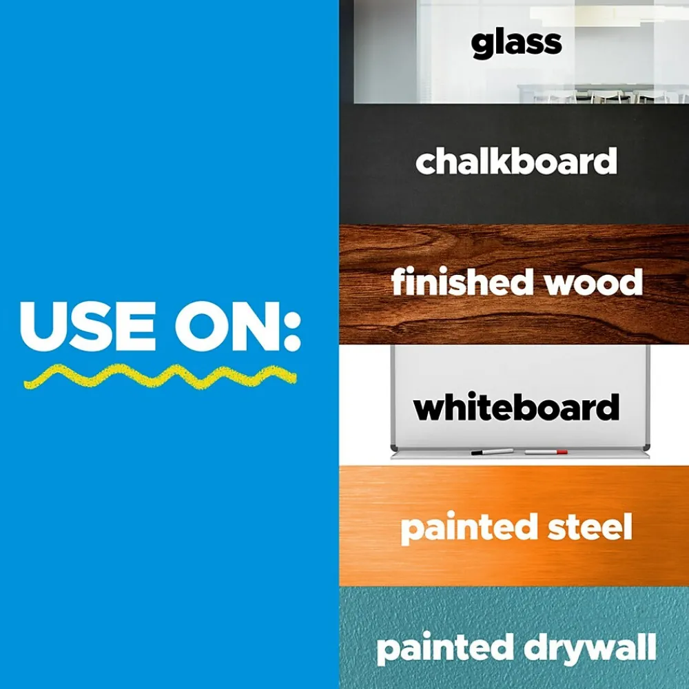 Dry Erase*Post-it Easy Erase Plastic Adhesive Dry-Erase Whiteboard, 9.1" x 9.1", 2/Pack (FWS-Sheets-2PK)