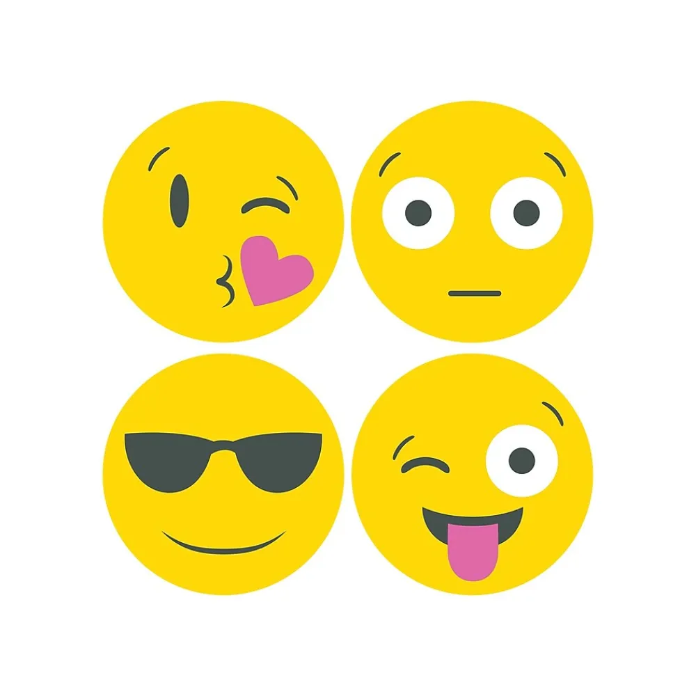 Post-It Notes*Post-it Emoji designs Super Sticky Printed Notes, 3" x 3", Yellow, 30 Sheets/Pad, 2 Pads/Pack (BC-2030-EMOJI)