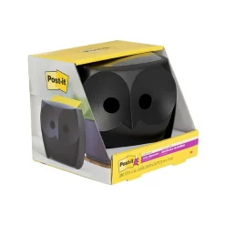 Sticky Notes*Post-it Note Dispenser, Owl Design, Black (OWL-330-BK)