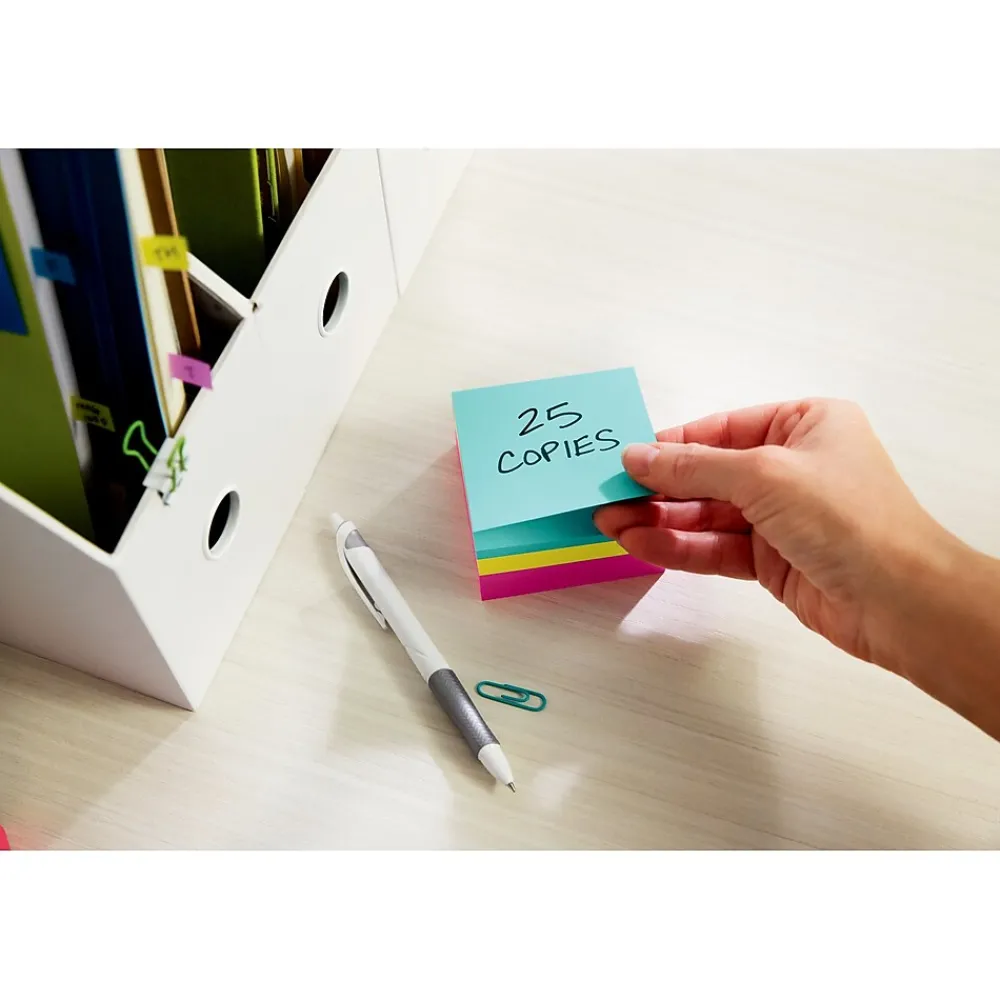 Post-It Notes*Post-it Notes, 3" x 3", Assorted Collection, 400 Sheet/Pad (2027) Assorted Brights