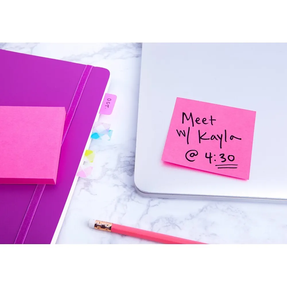 Post-It Notes*Post-it Notes, 3" x 3", Assorted Collection, 400 Sheet/Pad (2027) Assorted Brights