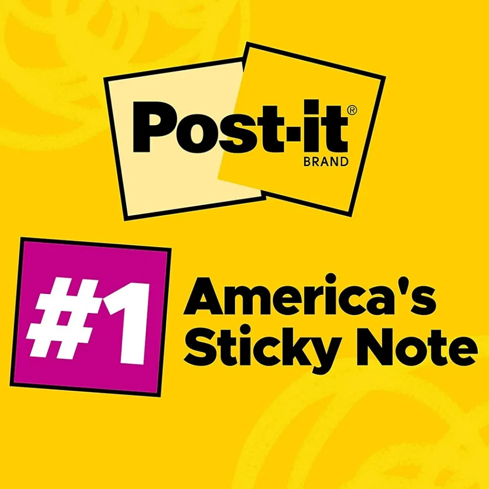 Post-It Notes*Post-it Notes, 4" x 6", Canary Collection, 100 Sheet/Pad, 12 Pads/Pack (659-YW)
