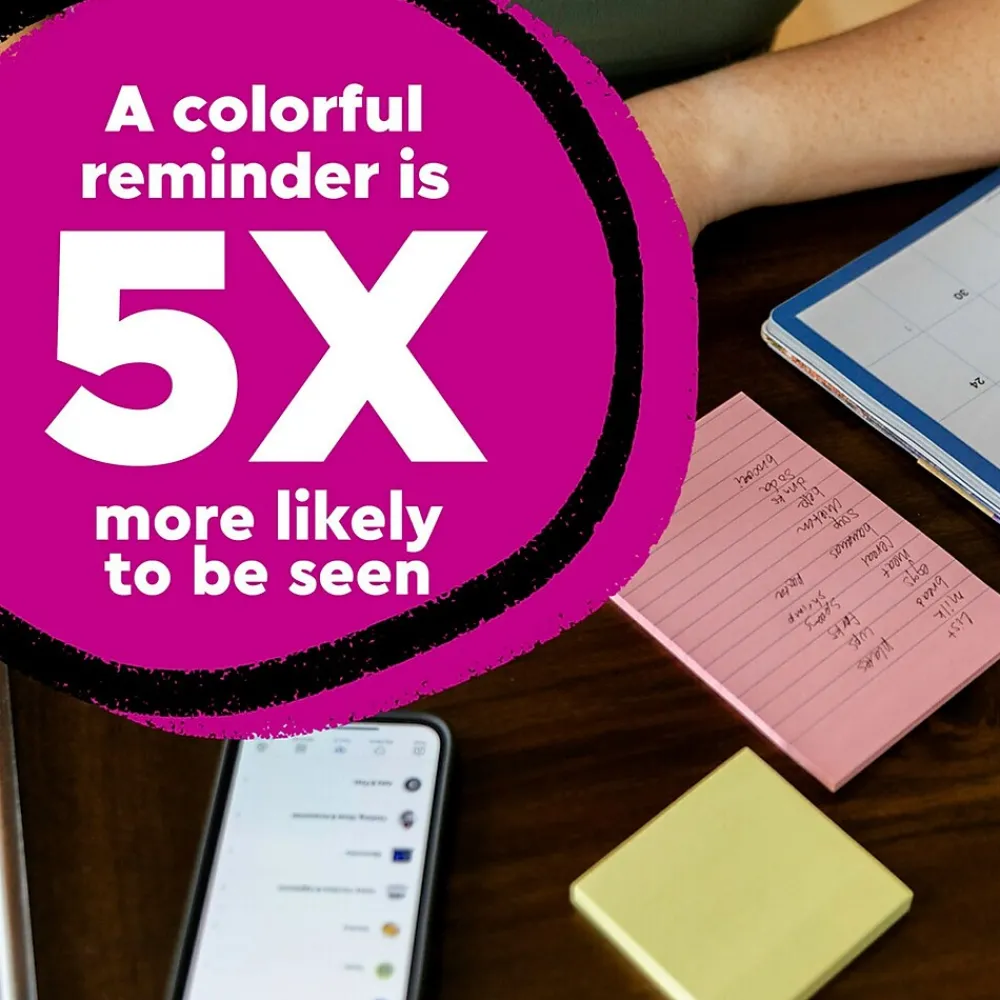 Post-It Notes*Post-it Notes, 4" x 6", Collection, Lined, 100 Sheet/Pad, 3 Pads/Pack (6603AN) Poptimistic