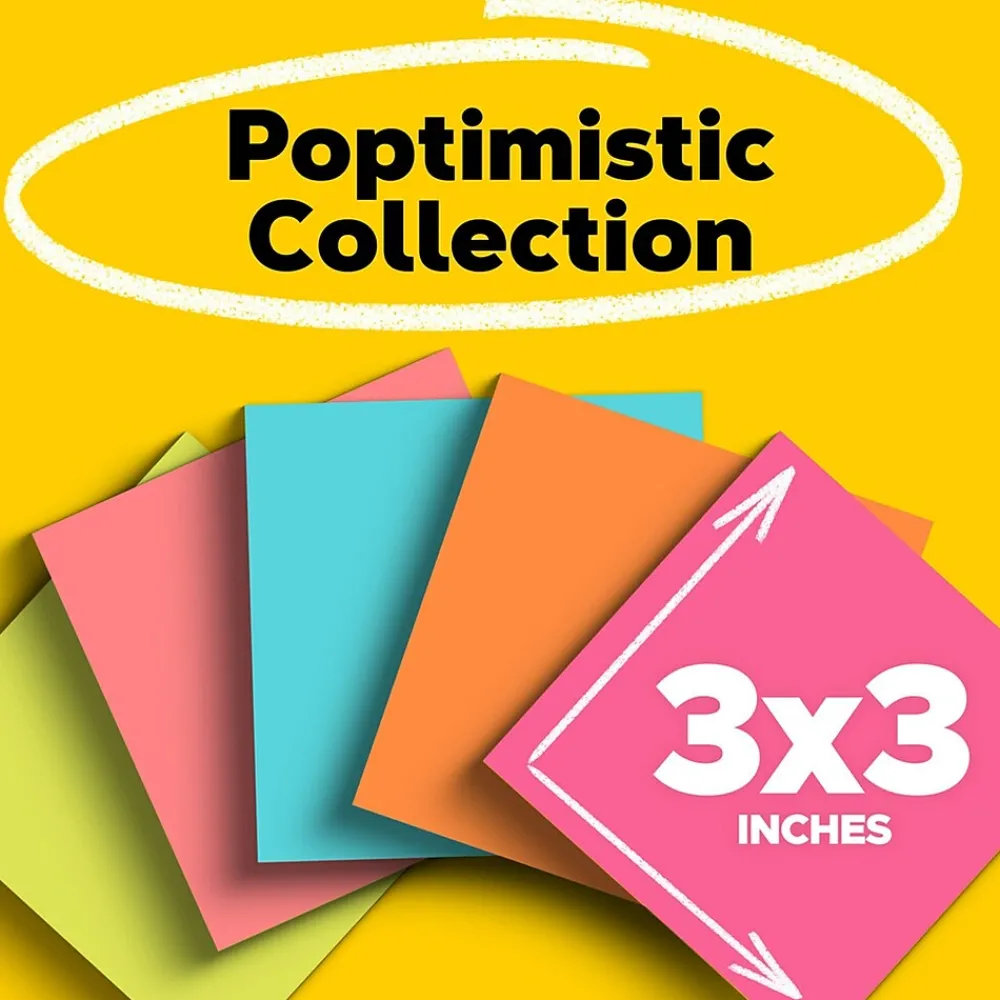Post-It Notes*Post-it Notes, 3" x 3", Collection, 100 Sheet/Pad, 14 Pads/Pack (65414AN) Poptimistic
