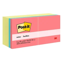 Post-It Notes*Post-it Notes, 3" x 3", Poptimistic Collection, 100 Sheet/Pad, 14 Pads/Pack (65414YWM) Canary Yellow/Poptimistic Collection