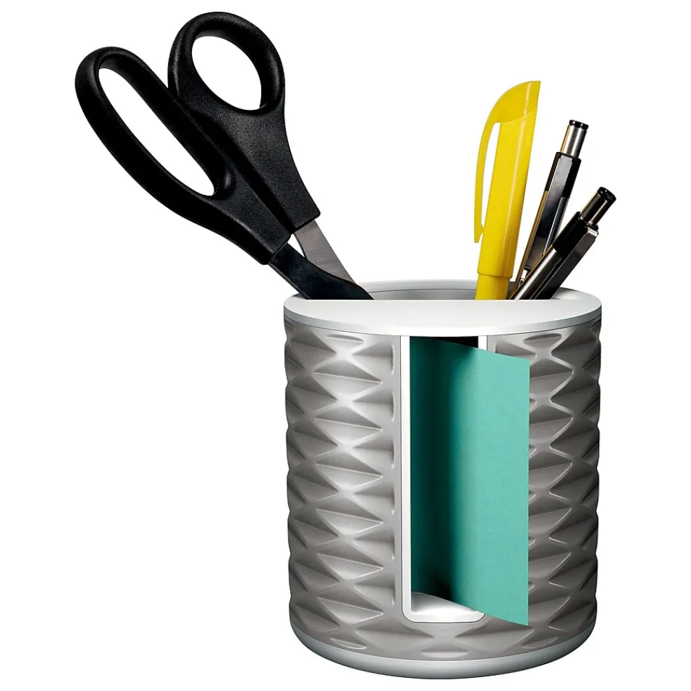 Pop-Up Dispensers*Post-it Pop-up Dispenser for 3" x 3" Sticky Notes, White/Grey (ABS-330-W)