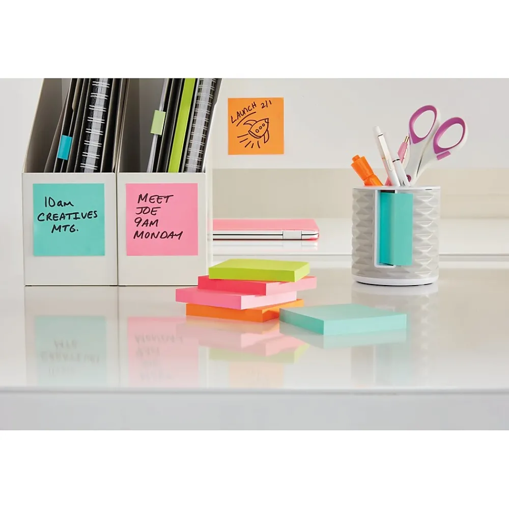 Pop-Up Dispensers*Post-it Pop-up Dispenser for 3" x 3" Sticky Notes, White/Grey (ABS-330-W)