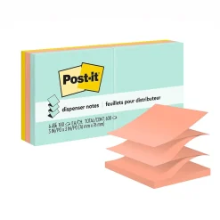 Post-It Notes*Post-it Pop-up Notes, 3" x 3", Collection, 100 Sheet/Pad, 6 Pads/Pack (R330-AP) Beachside café