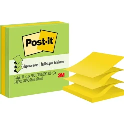 Post-It Notes*Post-it Pop-up Notes, 3" x 3", Jaipur Collection, 100 Sheet/Pad, 3 Pads/Pack (3301-3AU-FF)
