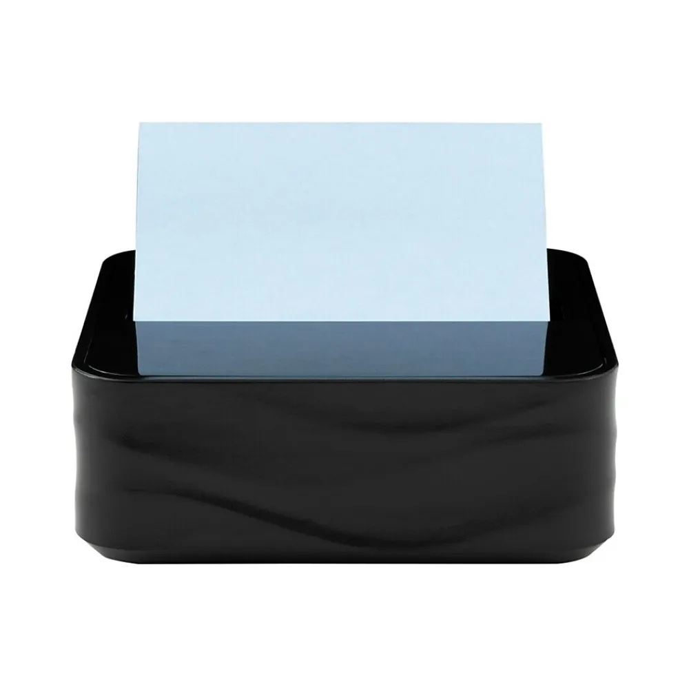 Pop-Up Dispensers*Post-it Pop-up Wave Design Dispenser for 3" x 3" Notes, Black (WAVE-330-BKVP)