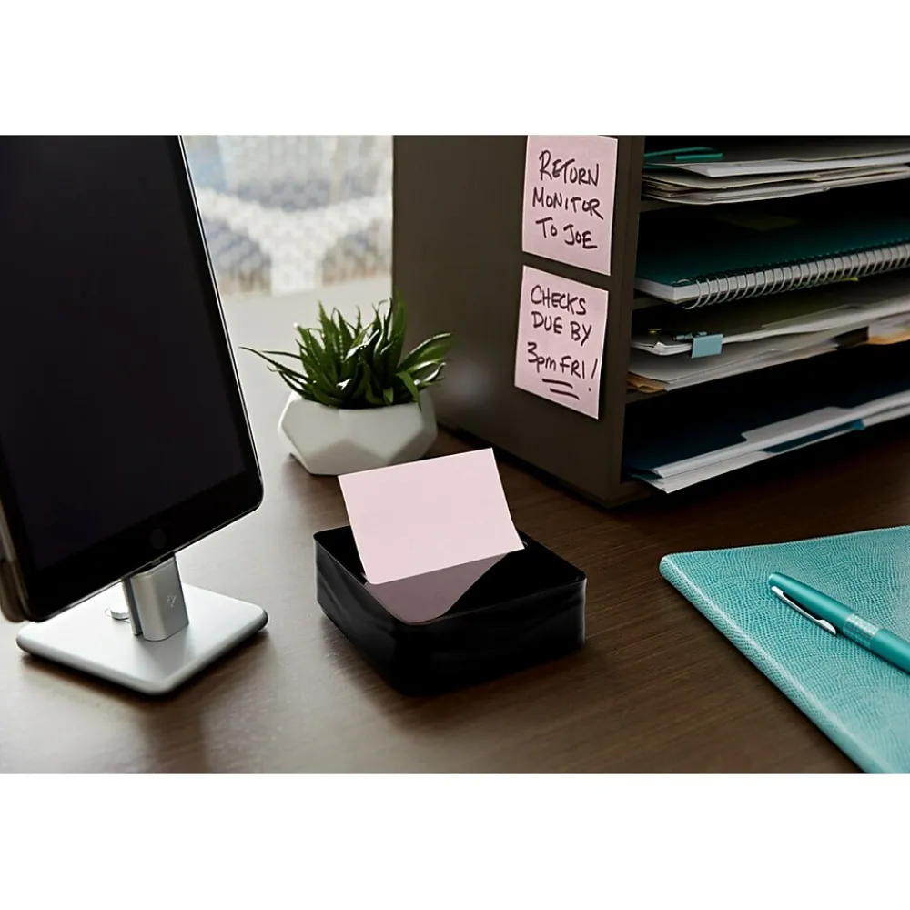 Pop-Up Dispensers*Post-it Pop-up Wave Design Dispenser for 3" x 3" Notes, Black (WAVE-330-BKVP)