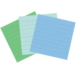 Post-It Notes*Post-it Recycled Super Sticky Notes, 4" x 4", Collection, Lined, 70 Sheet/Pad, 3 Pads/Pack (675R-3SST) Oasis