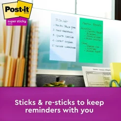 Post-It Notes*Post-it Recycled Super Sticky Notes, 4