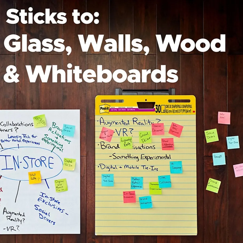 Easel Paper Pads*Post-it ® Super Sticky Easel Pad, 25" x 30", Yellow with Lines, 30 Sheets/Pad (561)