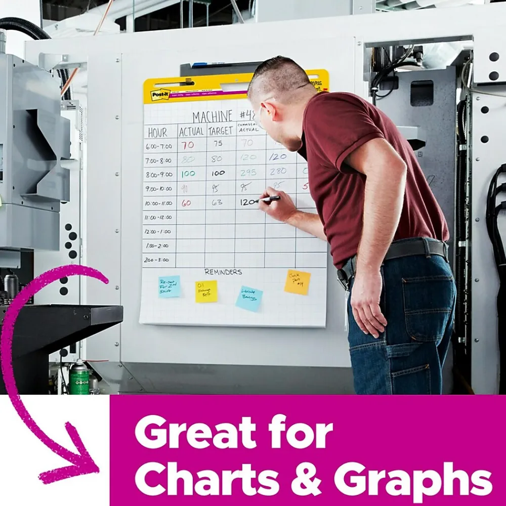 Easel Paper Pads*Post-it ® Super Sticky Easel Pad, 25" x 30", White with Grid, 30 Sheets/Pad (560)