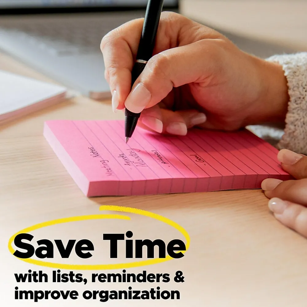 Post-It Notes*Post-it Super Sticky Notes, 3" x 3", Collection, 70 Sheet/Pad, 24 Pads/Pack (654-24SSMIA-CP) Supernova Neons