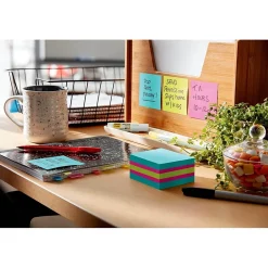 Post-It Notes*Post-it Super Sticky Notes, 3" x 3", Assorted Colors, 360 Sheet/Pad, 3 Pads/Pack (2027SSAFG-3PK)