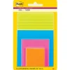 Post-It Notes*Post-it Super Sticky Notes, Assorted Sizes, Energy Boost Collection, 45 Sheet/Pad, 4 Pads/Pack (4622-SSAU)