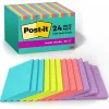 Sticky Notes*Post-it Super Sticky Notes, 4" x 6", Supernova Neons Collection, Lined, 45 Sheet/Pad, 24 Pads/Pack (660-24SSMIA-CP)