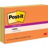 Sticky Notes*Post-it Super Sticky Notes, 4" x 6", Energy Boost Collection, 45 Sheet/Pad, 8 Pads/Pack (6445SSP)