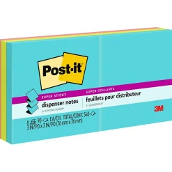 Post-It Notes*Post-it Super Sticky Pop-up Notes, 3" x 3", Supernova Neons Collection, 90 Sheet/Pad, 6 Pads/Pack (R330-6SSMIA)