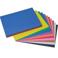 Construction Paper*Prang 9" x 12" Construction Paper, Assorted Colors, 100 Sheets Per Pack, 5 Packs (PAC6504-5)