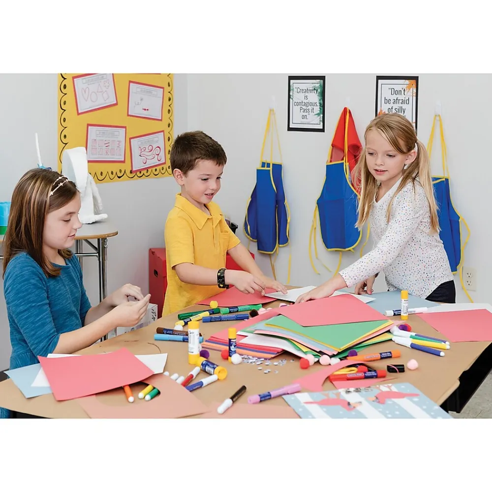 Construction Paper*Prang 9" x 12" Construction Paper, Assorted Colors, 100 Sheets Per Pack, 5 Packs (PAC6504-5)