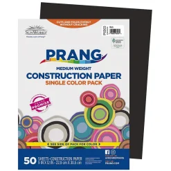 Construction Paper*Prang 9" x 12" Construction Paper, Black, 50 Sheets/Pack (P6303-0001)