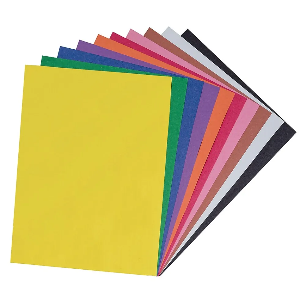 Construction Paper*Prang 9" x 12" Construction Paper, Assorted Colors, 50 Sheets/Pack (P6503-0001)
