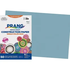 Construction Paper*Prang 12" x 18" Construction Paper, Sky Blue, 50 Sheets/Pack (P7607-0001)