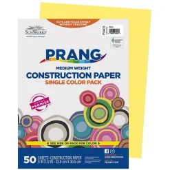 Construction Paper*Prang 9" x 12" Construction Paper, Yellow, 50 Sheets/Pack (P8403-0001)