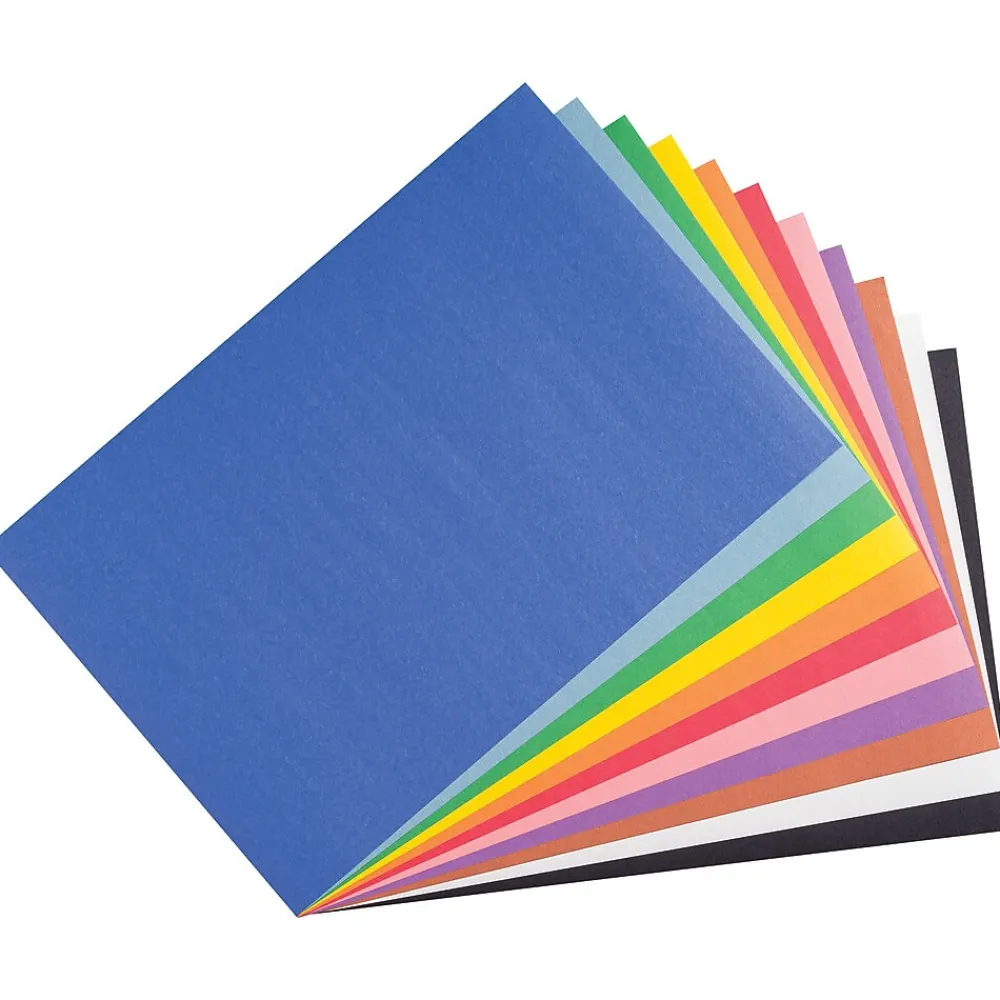 Construction Paper*Prang Smart Stack 12" x 18" Construction Paper, Assorted Colors, 150 Sheets/Pack (P6526)