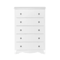 Storage Cabinets*Prepac 44.75" Monterey 5 Drawer Chest, White (WDC-3345-K)